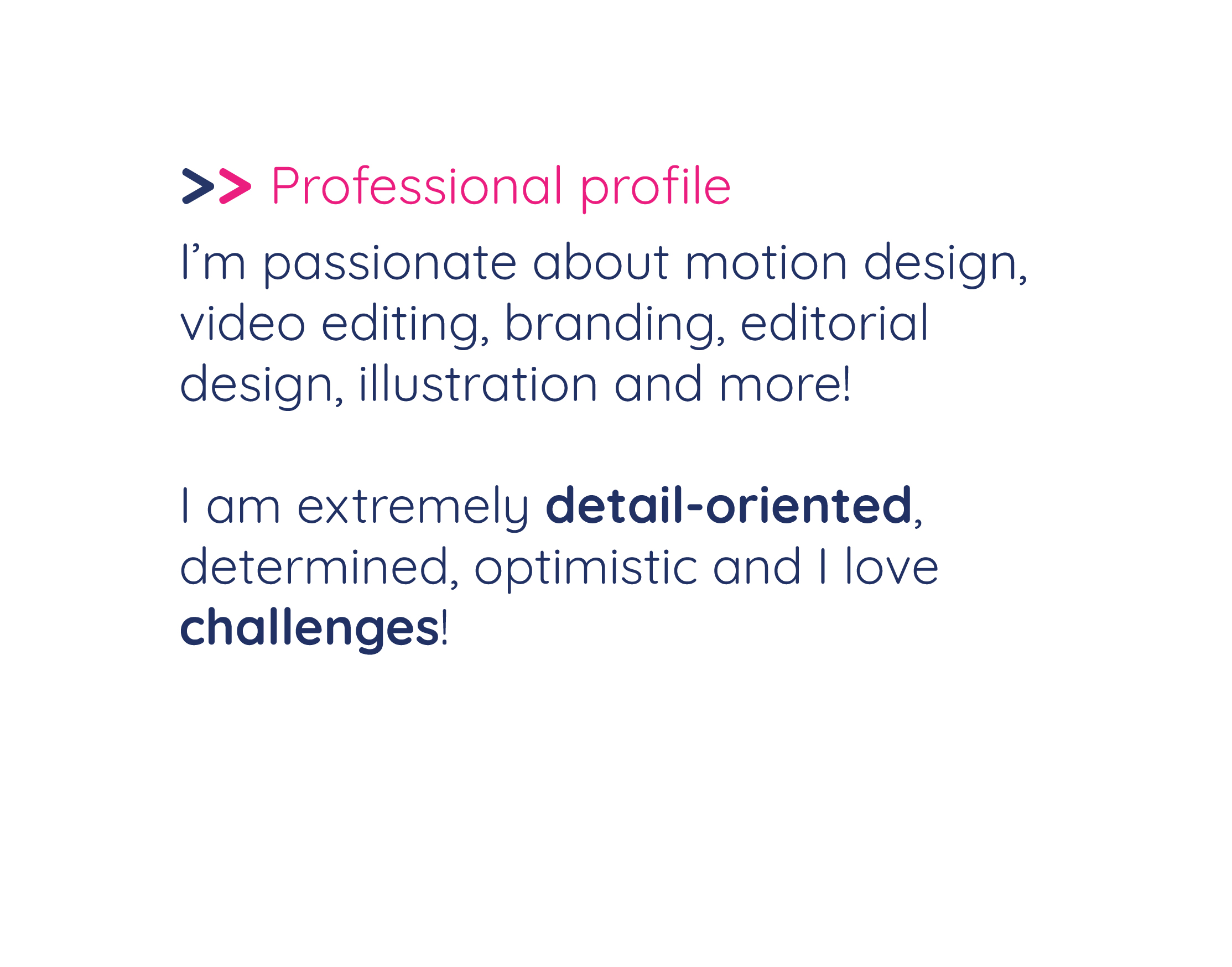 Professional profile